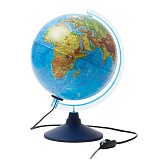 Глобус физико-политический Globen, 25см, интерактивный, с подсветкой на круглой подставке