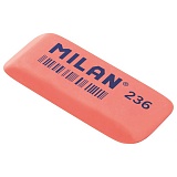 Ластик Milan "236", скошенный, пластик, 56*19*9мм