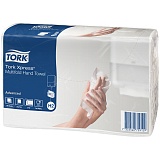 Полотенца бумажные лист. Tork XpressMultifold "Advanced"(Z-сл)(Н2), 2-слойные,190л/пач,21*23, белые