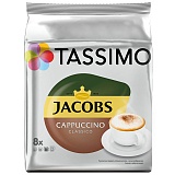 Кофе в капсулах Jacobs "Cappucсino", капсула 32,5г, 8 капсул, для машины Tassimo