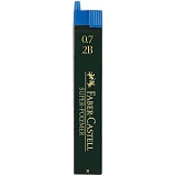 Грифели для механических карандашей Faber-Castell "Super-Polymer", 12шт., 0,7мм, 2B