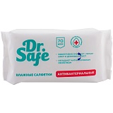 Салфетки влажные Dr.Safe, 70шт., антибактериальные