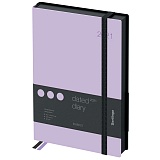 Ежедневник датированный 2021г., A5, 184л., кожзам, Berlingo "Instinct", черный/фиолетовый, с резинкой