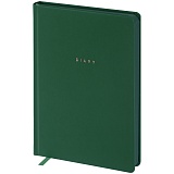Ежедневник недатир. A5, 136л., кожзам, OfficeSpace "Grace", зеленый, цветной срез