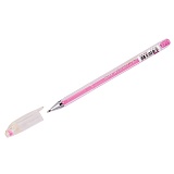 Ручка гелевая Crown "Hi-Jell Pastel" розовая пастель, 0,8мм