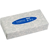 Салфетки косметические OfficeClean, 2-слойные, 20*20см, в картонном боксе, белые, 100шт.