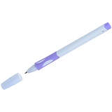 Ручка шариковая Stabilo "LeftRight" для правшей, синяя, 0,8мм, грип, лавандовый корпус