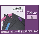 Альбом для пастели 24л., А4, на склейке Fabriano "Tiziano", 160г/м2, черная бумага