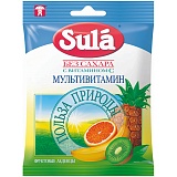 Леденцы фруктовые Sula "Мультивитамин", с витамином С, 60г, пакет, европодвес