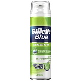 Гель для бритья Gillette "BLUE.Sensitive" для чувствительной кожи, 200мл