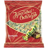 Шоколадные конфеты Красный Октябрь "Цитрон" улучшенные, 250г, пакет