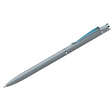 Ручка шариковая Berlingo "Golden Classic" синяя, 0,7мм, корпус серый/хром, поворот, пластик. футляр