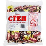 Шоколадные конфеты Славянка "Степ Золотой с орехом",1кг, пакет