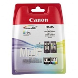 Картридж ориг. Canon PG-510 черный/CL-511 цветной MultiPack (2 картриджа в одной упаковке)