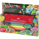 Карандаши цветные Faber-Castell "Jumbo Grip Neon+Metallic",10цв.,трехгр.,утолщ.,заточ.,картон,европ.