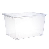 Ящик для хранения Idea, 50л, с крышкой, 53*37*30см, пищевой полипропилен, прозрачный