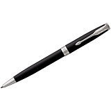 Ручка шариковая Parker "Sonnet Matte Black СT" черная, 1,0мм, поворот., подар. уп.
