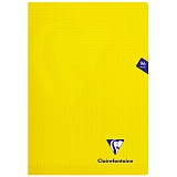 Тетрадь 48л., А4, клетка Clairefontaine "Mimesys", 90г/м2, пластиковая обложка, желтая