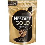 Кофе растворимый Nescafe "Gold. Barista", сублимированный, с молотым, мягкая упаковка, 120г