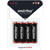 Батарейка SmartBuy AA (R6) солевая, BС4