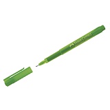 Ручка капиллярная Faber-Castell "Broadpen 1554" зеленая, 0,8мм