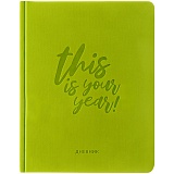 Дневник 1-11 кл. 48л. (твердый) "This is your year. Light green", иск. кожа, ляссе, тиснение