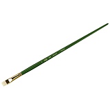 Кисть художественная щетина Гамма "Пейзаж", плоская, укороченный ворс №6, длинная ручка