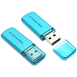 Память SiliconPower "Helios 101"  8GB, USB2.0 Flash Drive, голубой (металл.корпус)