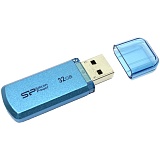 Память SiliconPower "Helios 101" 32GB, USB2.0 Flash Drive, голубой (металл.корпус)