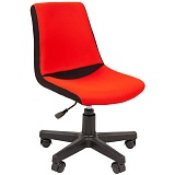 Кресло детское Chairman Kids 115, PL черный, ткань TW черная/красная, регулир. по высоте