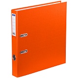 Папка-регистратор OfficeSpace, 50мм, бумвинил, с карманом на корешке, оранжевая