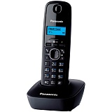 Телефон беспроводной Panasonic KX-TG1611RUH, монохром. дисплей, АОН, 50 номеров, черный