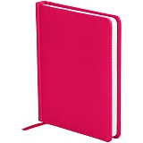 Ежедневник недатированный, A6, 136л., кожзам, OfficeSpace "Winner", ярко-розовый