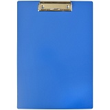 Планшет с зажимом OfficeSpace А4, пластик, синий