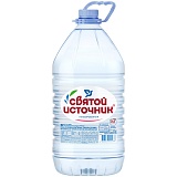 Вода питьевая негазированная Святой источник, 5л, пластиковая бутыль