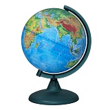 Глобус физический Глобусный мир, 21см, на круглой подставке