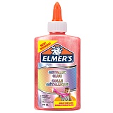 Клей канцелярский Elmers "Metallic Glue", 147мл, для слаймов, розовый, металлик