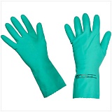 Перчатки резиновые Vileda Professional "Многоцелевые", р.M, зеленый, пакет