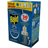 Жидкость от комаров для фумигатора Raid, 30 ночей, картонная коробка