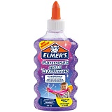 Клей канцелярский с блестками Elmers "Glitter Glue", 177мл, для слаймов, фиолетовый