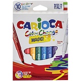 Фломастеры меняющие цвет Carioca "Color Change", 9цв+1, 10 шт., картон, европодвес