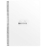 Бизнес-тетрадь 80л., А4+, клетка на гребне Rhodia "Classic. White", 80г/м2