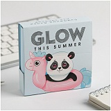 Блок для записи ArtFox "Glow this summer", 9*9*3см, 250л., картонный футляр