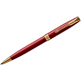 Ручка шариковая Parker "Sonnet Red GT" черная, 1,0мм, поворот., подар. уп.