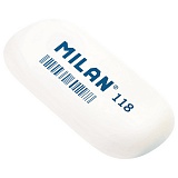 Ластик Milan "118", овальный, синтетический каучук, 63*28*9мм