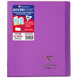 Бизнес-тетрадь 48л., 170*220мм, клетка Clairefontaine "Koverbook", 90г/м2, пластик. обложка, фиолетовая