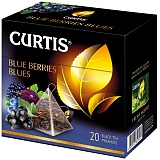 Чай Curtis "Blue Berries Blues", черный, аромат, 20 пакетиков-пирамидок по 1,8г