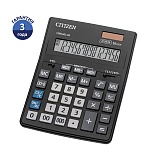 Калькулятор настольный Citizen Business Line CDB1601-BK, 16 разрядов, двойное питание, 155*205*35мм, черный