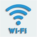 Знак информационный OfficeSpace "Wi-Fi", 200*200мм, самоклейка