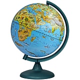 Глобус зоогеографический Глобусный мир, 25см, на круглой подставке